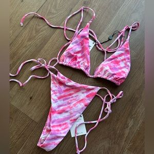 Skatie Pink Tie Dye bikini
